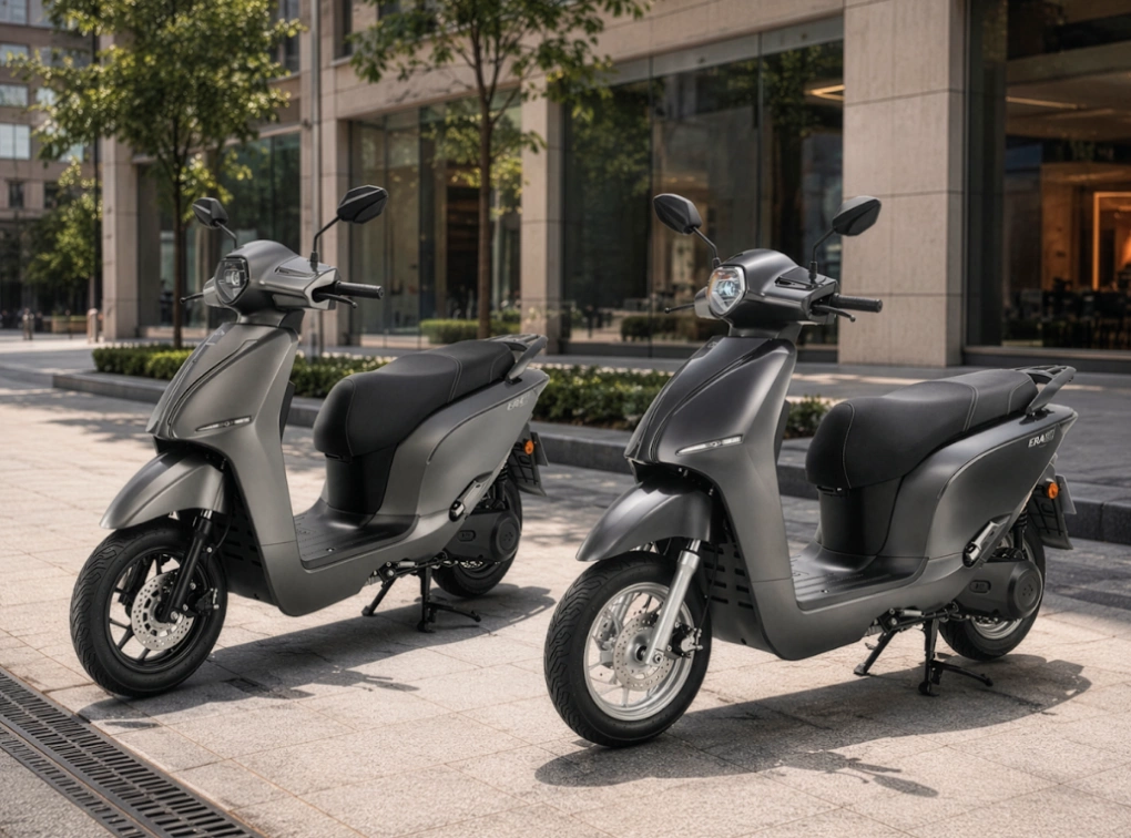 Hai phiên bản Era E1 (trái) và Era E2. Ảnh: Dat Bike